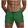 thumbnail image 2 of Mens Summer Shorts Casual Solid Drawstring Elastic Waist Shorts Baggy Vacation Beach Short Pants with Pockets Cargo Work Half Pants, 2 of 6