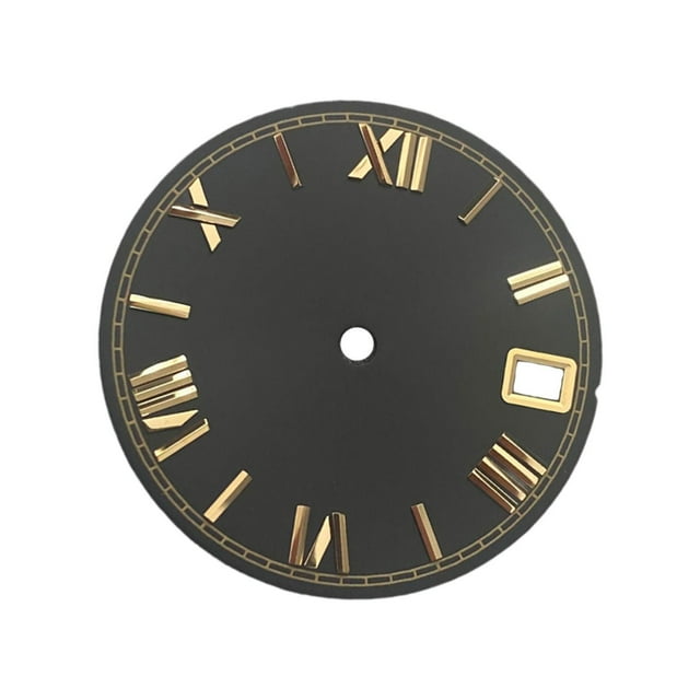 Esfera de reloj de 28,5mm Salvador con reemplazo de calendario para números de movimiento NH35