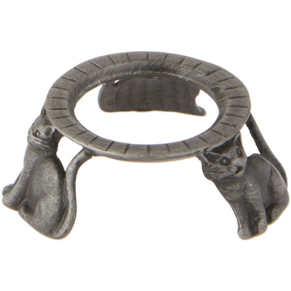 Bard's Pewter Egg Stand/Holder, Cats, 0.875" Diameter (Fits Hen Sized Eggs), Pack of 3