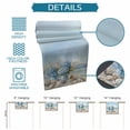 thumbnail image 6 of Hydrangeas Flowers Table Runner, Coastal Seaside Starfish Summer Washable Cotton Linen Table Runners 120 Inches Long, Dresser Scarf Runner for Dining/Living Room/Kitchen/Square Tables 13''x120'', 6 of 8