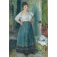 thumbnail image 2 of Pierre-Auguste Renoir 18x24 Black Ornate Framed Double Matted Museum Art Print Titled: The Laundress (1877-79), 2 of 5