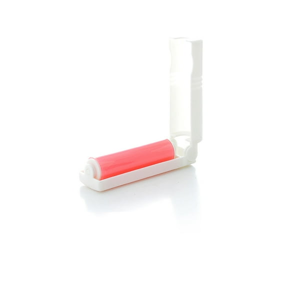 Portable Sticky Lint Roller for Clothing Cloth Cleaning Hair Dust Brush Remover (Pink)