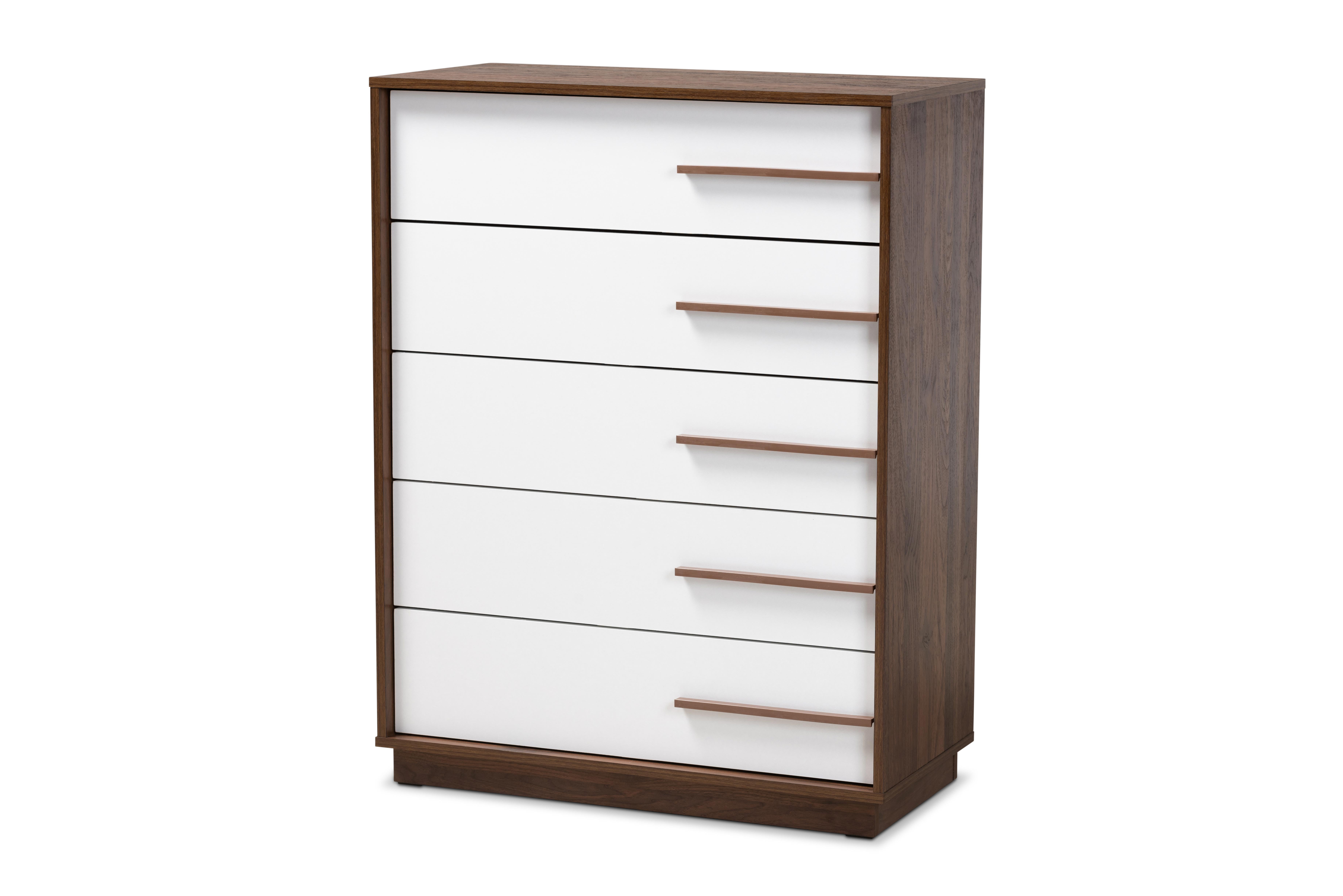 Baxton Studio Lena Walnut Brown Finished 6-Drawer Wood Dresser - Walmart.com