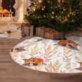 thumbnail image 5 of Balery Cute Sleepy Fox Printed Christmas Tree Skirt , Merry Christmas Party Christmas Tree Decoration,Adjustable Tree Skirt-36", 5 of 6