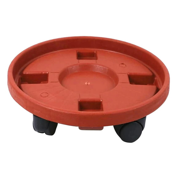BNNG Plant Caddy With Wheels Round Potted Rolling Plant Stand With Wheels Heavy Duty Flower Pot Rack on Rollers Dolly Trolley Saucer Tray Pallet with Universal Wheels