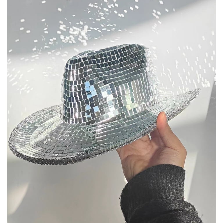 Western Sparkly Glitter Disco Ball Cowboy Hat, Bachelorette  display picture 1