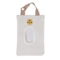 thumbnail image 2 of Embroidered Cartoon Wipes Bag, Portable Cotton Fabric Tissue Storage with Pull Out Design, for Baby Travel Outdoor Car Use, 2 of 7