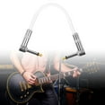 thumbnail image 6 of Almencla Patch Cable Connect Line Speaker Systems Plug and Playing 1/4'' Low Noise Electric Guitar Cable PVC Shell Instrument Audio Cable white, 6 of 8