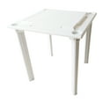thumbnail image 5 of Bene Casa 4-Player Game Table with Built-In Racks and Drink Holders, White, 5 of 5
