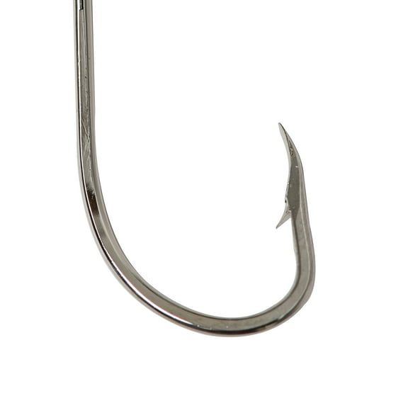 Mustad Long Shank Beak Hook (Nickel) - Size: 3/0 8pc