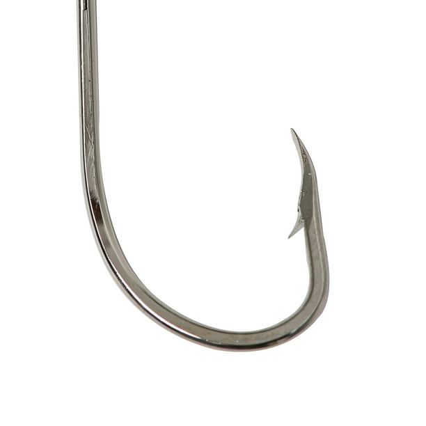 Mustad Long Shank Beak Hook (Nickel) Size 3/0 8pc