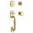 thumbnail image 2 of Baldwin SC.WESxROU.TRR.003.6L.DS.CKY.KD Westcliff Single Cylinder Handleset with Round Knob and Traditional Round Rose, Polished Brass, 2 of 2