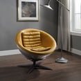 thumbnail image 5 of ACME Brancaster Armless Accent Chair in Turmeric and Aluminum, 5 of 6
