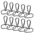 thumbnail image 1 of Ganchos de Garra de Langosta Uxcell [10pcs] - Ganchos de Disparo Giratorios de Aleación de Zinc para Fabricación de Llaveros y Manualidades de Bricolaje - [Negro Gun - 2 x 1.6 IN], 1 of 6