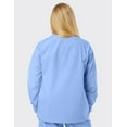 thumbnail image 3 of SPECTRUM UNIFORMS Scrub Jackets Doctor Lab Coat -Crew Neck Tops Unisex Soft Fabric Ideal | Medical Professionals, Hospital and Lab Work Wear Ceil Blue, 3 of 5