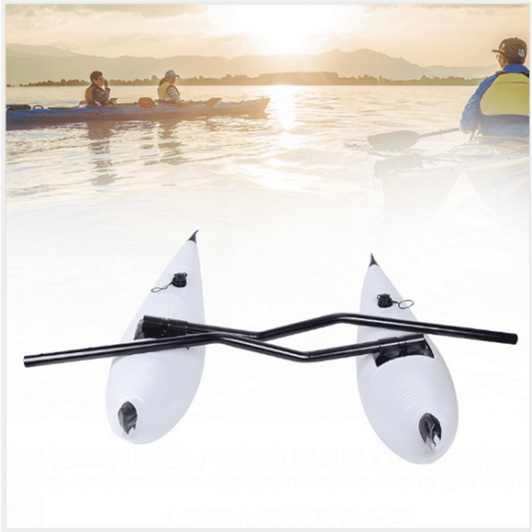 Oukaning 2 Pack Kayak Float Canoe PVC Inflatable Outrigger Stabilizer, Size: 89
