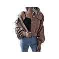 thumbnail image 6 of Luiryar Women’s Solid Color Long Sleeve Corduroy Short Style Button Jacket, 6 of 9