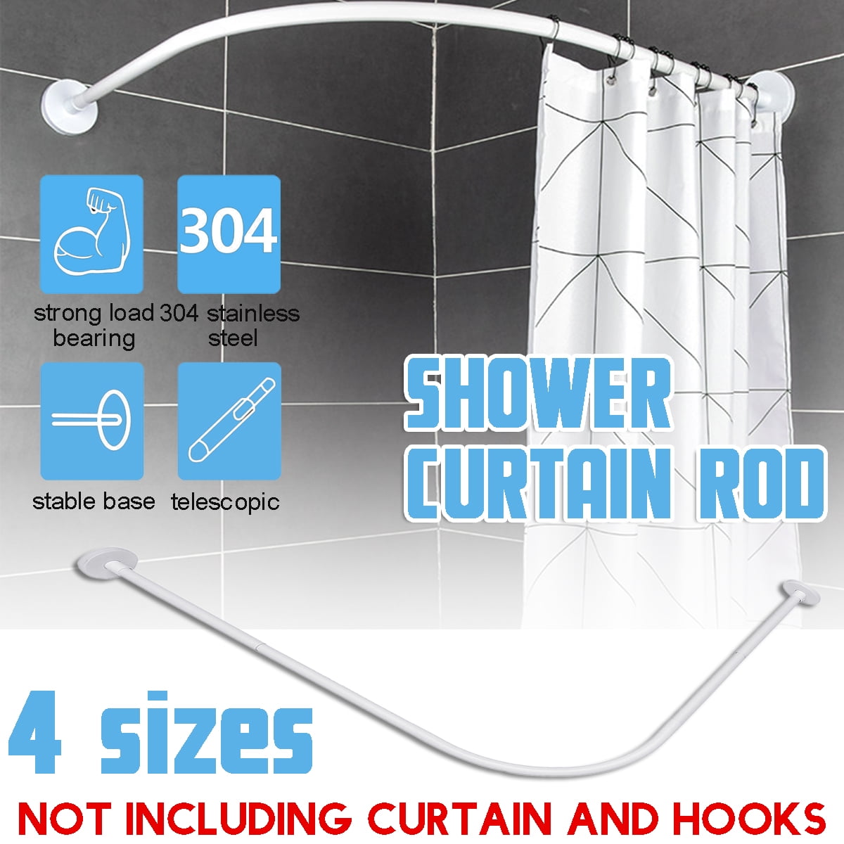 better homes and gardens curved shower rod installation