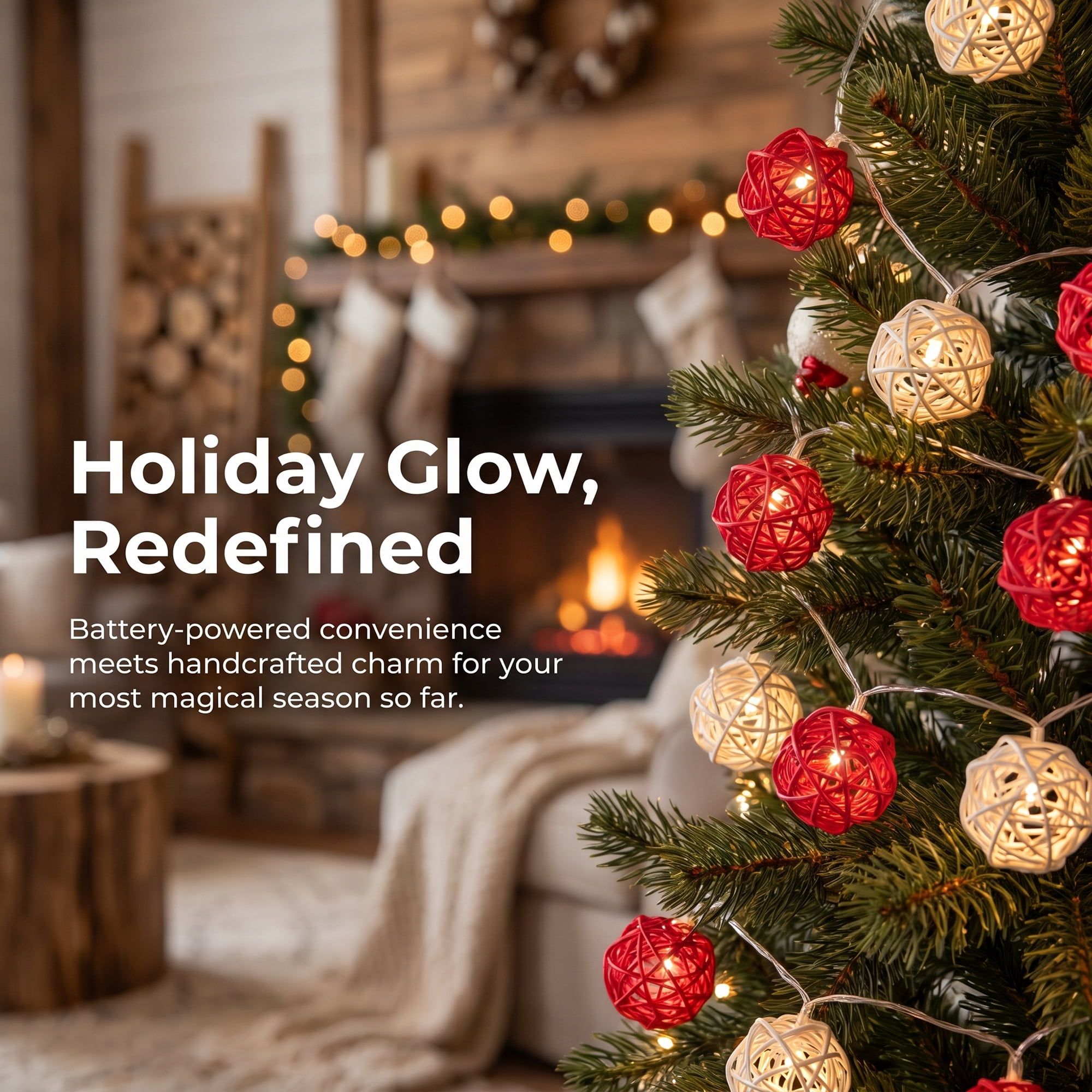 Unique Bargains Lights for Home Use with Flexible Design 6.6 ft Red Light Battery Operated