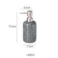 thumbnail image 2 of 400ml Soap Dispenser Ceramic Pump Bottles For Dispensing Body Wash, Shampoo, 2 of 6