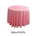 thumbnail image 3 of Eespoir Hotel Wedding Tablecloths, Restaurant Round Table Cloths, Dining Table Covers, For Wedding and Party Decorative, Home Party Decorations, Washable Fabric(Pink), 3 of 6