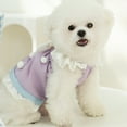 thumbnail image 7 of GASTROPOD Dog Dresses for Small Dogs Girl,Polyester Solid Everyday Dress Dog Clothes for Small Dogs,Light and Airy with Bowknot Dog Costume,Purple,M, 7 of 7