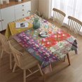 thumbnail image 2 of Pioneer Flower Floral Print Pattern Rectangle Tablecloth 60"x84",Waterproof Polyester Rectangle Table Cloth, Wipeable Spillproof Polyester Tablecloth for Dining, Camping, Indoor and Outdoor, 2 of 5
