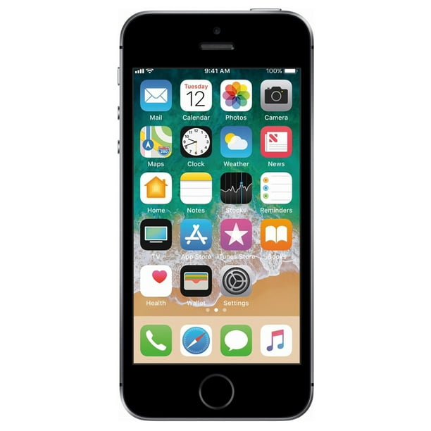 Refurbished Apple Iphone Se 32gb Unlocked Space Gray Good Condition Walmart Com Walmart Com