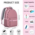 thumbnail image 3 of Retro Checkerboard Backpack Plaid Design and Geometric Checkered Pattern Vintage Travel Bag for Students, 3 of 5