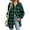 DARK  GREEN, variant on TEMOFON Women Plaid Tops Plus Size Fall Flannel Long Sleeve Shirts Casual Collared Button Down Tops for Women with Pocket Size 2XL
