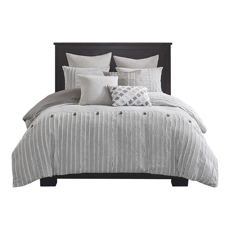 Madison Park Signature Essence 9-Piece Cotton Clip Jacquard