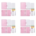thumbnail image 1 of 4X Carpeta de Presupuesto A6 con Sobres con Cremallera, Planificador de Presupuesto, Libro, Organizador de Ahorro de Dinero, Sobres de Efectivo para Presupuestos, Color Rosado, 1 of 8
