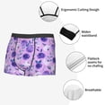 thumbnail image 5 of Rateoe Violet Mens Boxer Briefs Poly Spandex Performance Boxer Briefs Underwear Hem Boxer Briefs - Large, 5 of 8