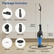 Emossie Corded Stick Vacuum Cleaners, 25KPa Lightweight Handheld Multi-Surface 3-in-1 Small Vacuum Cleaners, 1000W Motor Household Vacuum for Home Hardwood Floor Carpet Car Pet Hair, Black, BR602