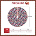 thumbnail image 2 of Sikiie Skull flower leaf Plaid Nativity Christmas Tree Skirt, Jesus Christian Winter Holiday Tree Mat Decoration(30-48IN)36", 2 of 6