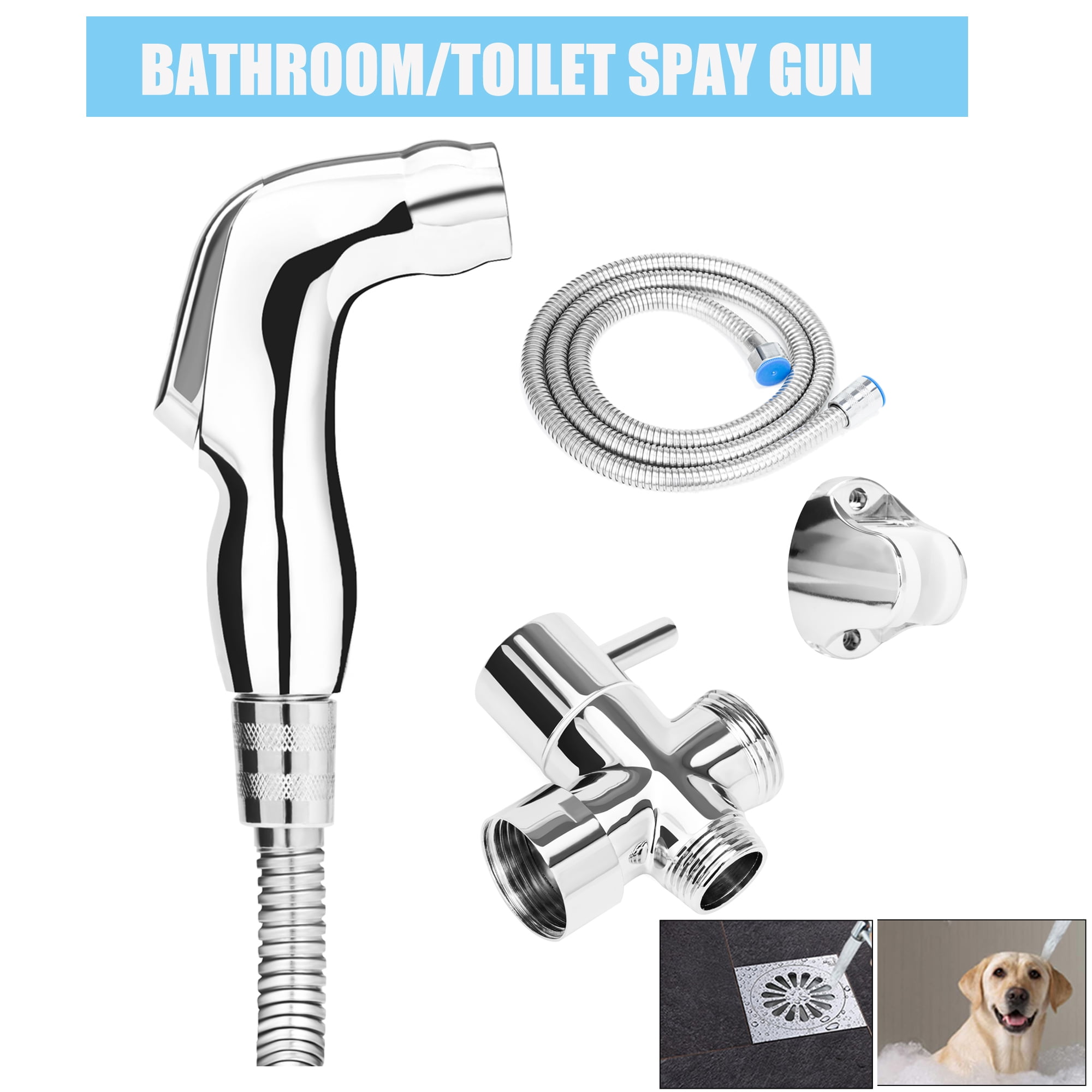YouLoveIt Toilet Spray Gun Hand Held Bidet Shower Head Spray Gun