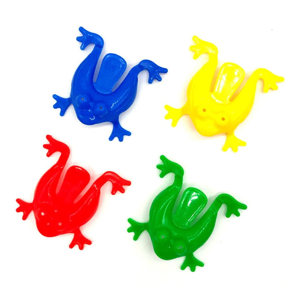 TOYMYTOY Plastic Jumping Leap Frog Toy for Kids Children Toddlers 24PCS Random 