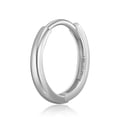 thumbnail image 5 of Wellingsale Ladies 14k White Gold Polished 2mm Huggies Earrings (11 x 11 mm), 5 of 7