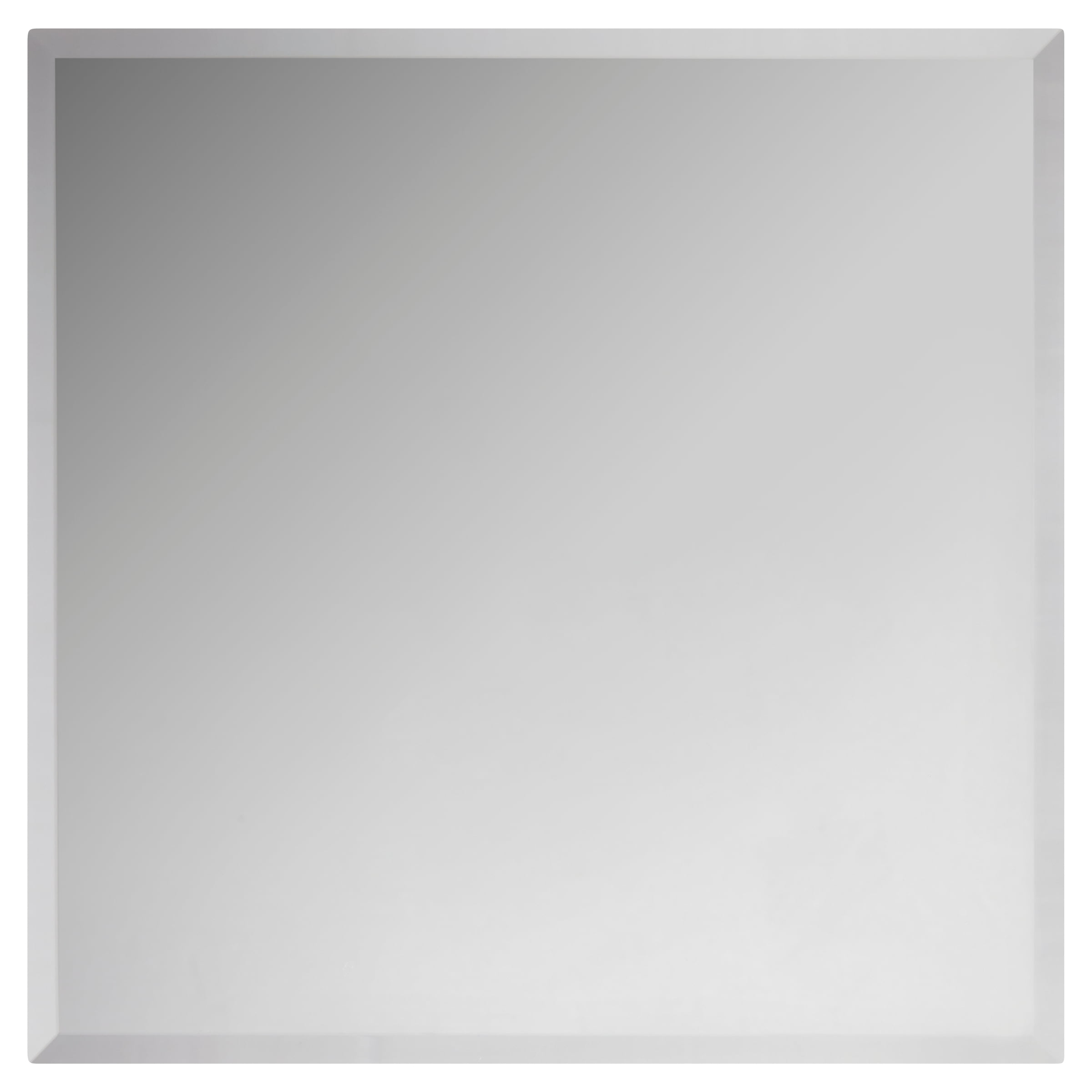 (4 pack) Mainstays Decorative Square Mirror Candleholder Plate, 8"
