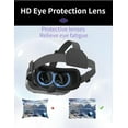 thumbnail image 2 of 3D VR Headset for Samsung and Android Phones with Handle - Anti-Blue Eyes Protected HD Lenses, VR Goggles for All Smartphone \/5-7.3in(Black), 2 of 7