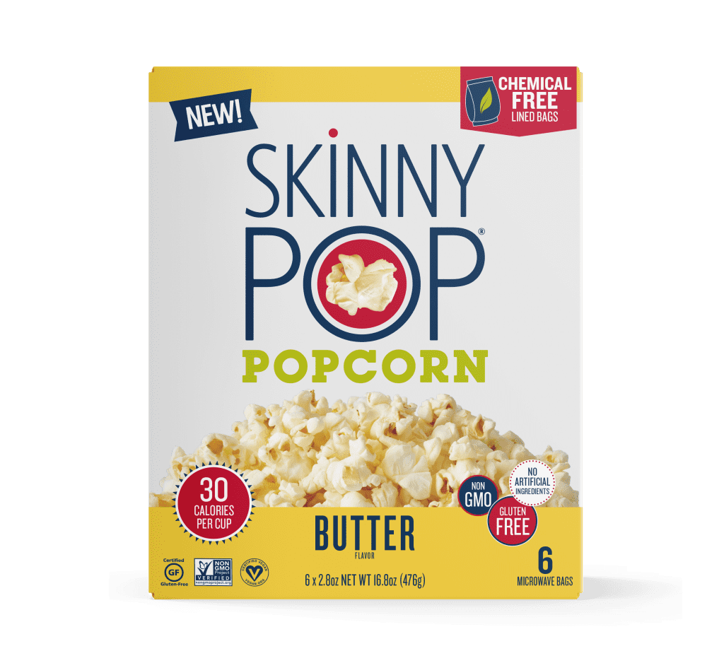 Skinny Pop® Butter Flavor Popcorn, 6 bags / 2.8 oz - Baker's