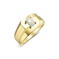thumbnail image 4 of RYLOS Men's Rings 14K Yellow Gold Ring Classic Solitaire 7X5MM Oval Shape Gemstone Designer Band Opal October Birthstone Rings For Men Size 13, 4 of 5