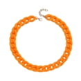 thumbnail image 1 of Cadena Collar Acrílico IRONICO Urbana Cubana Unisex naranja unitalla, 1 of 2