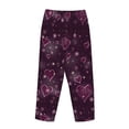 thumbnail image 5 of Goofa Snowflakes and Hearts Printed Soft Pajama Pants for Women, Wide Leg Comfy Casual Lounge Yoga Pants-X-Large, 5 of 9