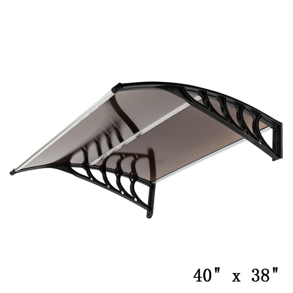 Polycarbonate Window Door Awning Canopy, Outdoor Patio Rain Protection