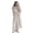 L, variant on Women's Flannel Nightgown Fuzzy Fleece Long Sleeve Button Down Long Robe Winter Warm Cozy Plush Housecoat
