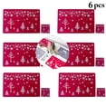thumbnail image 2 of 6PCS Christmas Table Mat Creative Decorative Christmas Placemat with 6 Cup Mats, 2 of 10