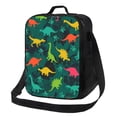 thumbnail image 1 of Disketp Colorful Dinosaurs Bolsa Térmica Estampada para Almuerzo, Lonchera para Hombres y Mujeres Adultos, 1 of 7
