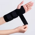 Carpal Tunnel Wrist Brace for Night Sleep, Adjustable Hand Splint with Metal Strip for Arthritis