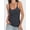 Charcoal, variant on ANRABESS Women's Spaghetti Strap Ribbed Tank Top Sleeveless Camisole Tops Slim Fitted Scoop Neck Going Out Tops Basic Layering Shirts Summer Outfits White S